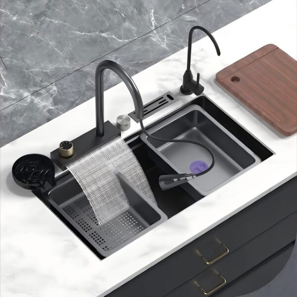 Kitchen Sink with Waterfall
