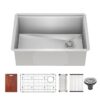 27 inch kitchen sink