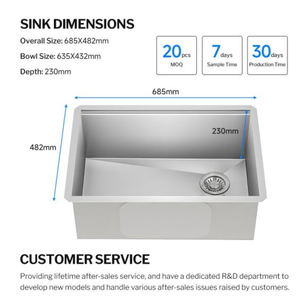 27 inch kitchen sink