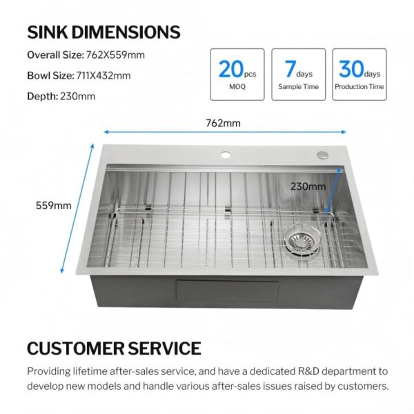 Topmount Workstation Kitchen Sink