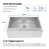36 inch kitchen sink