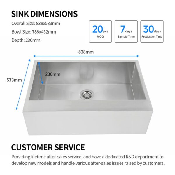 36 inch kitchen sink