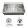 Topmount Workstation Kitchen Sink