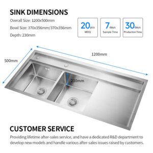 Double Drainboard Sink