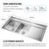 double drainboard sink