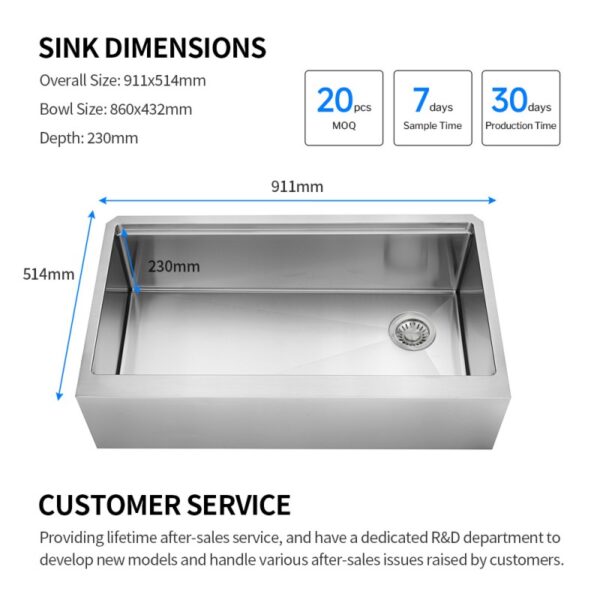 drop-in apron sink