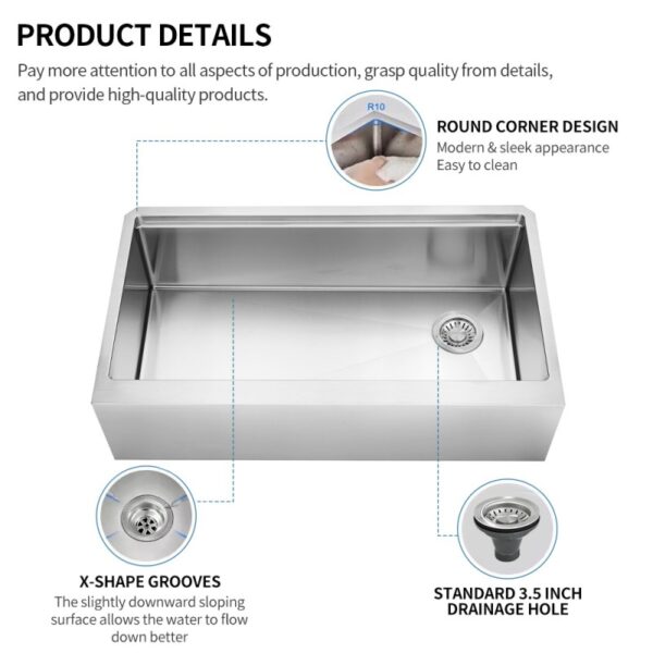 farmhouse apron sink 33
