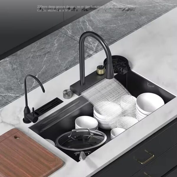 Kitchen Sink with Waterfall
