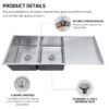 stainless steel sink with drainboard