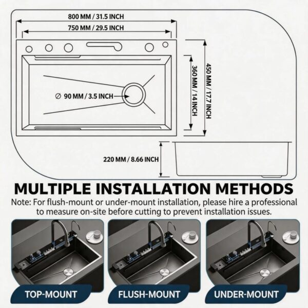 30-Inch Kitchen Sinks JSD003