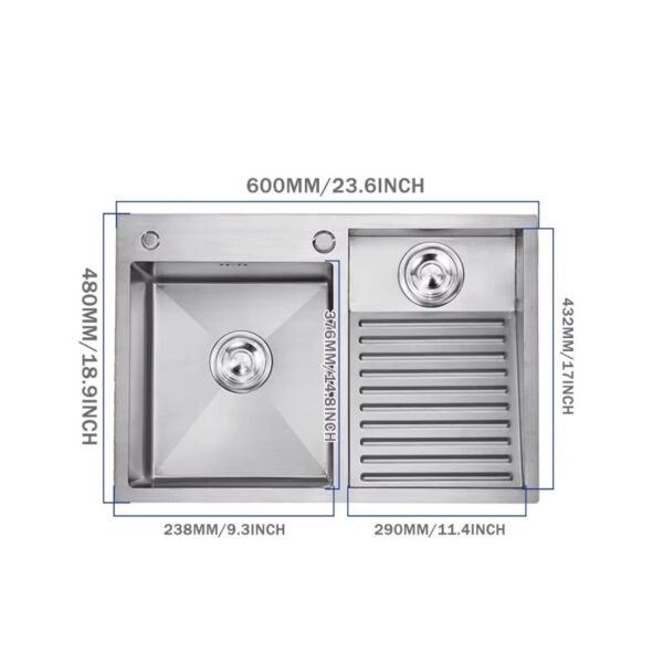 18 gauge stainless steel sink