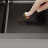 Embossed Black Stainless Steel Single Sink
