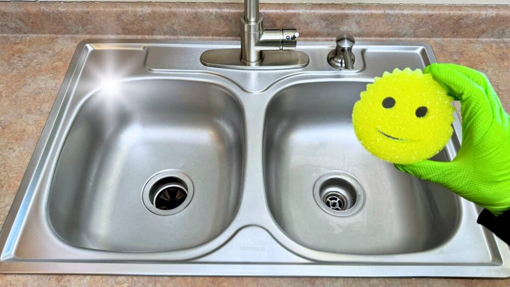 How to clean stainless steel sink