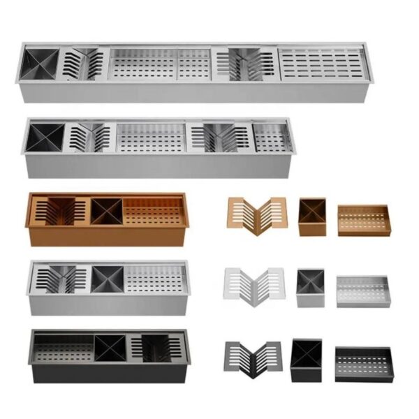 Linear Slot Sink Drain Pan