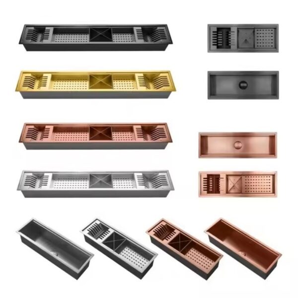 Linear Slot Sink Drain Pan