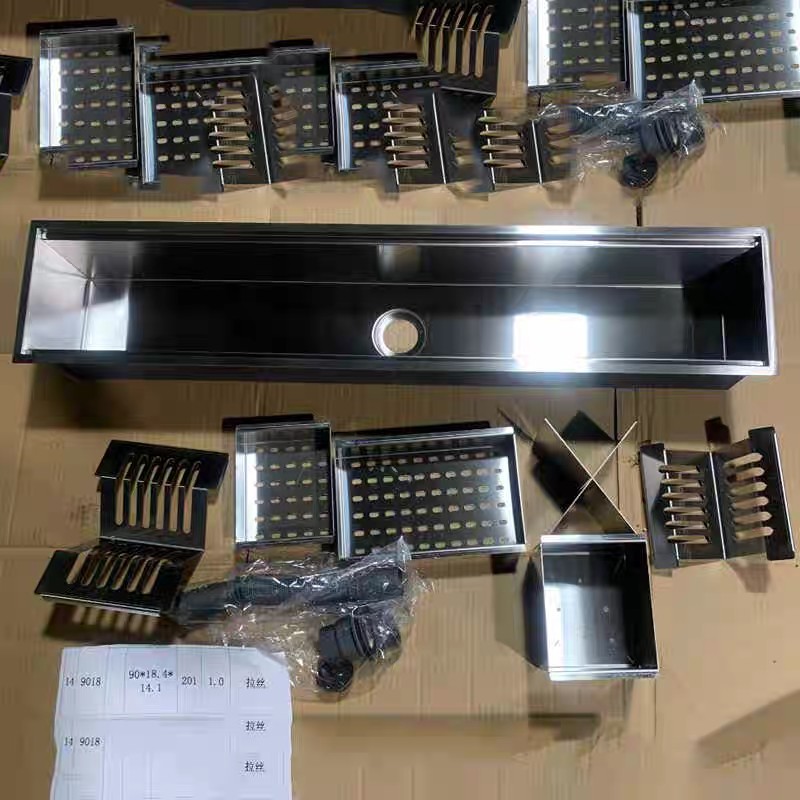 Linear Slot Sink Drain Pan