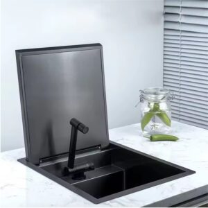 Matte Black Bar Hidden Sink