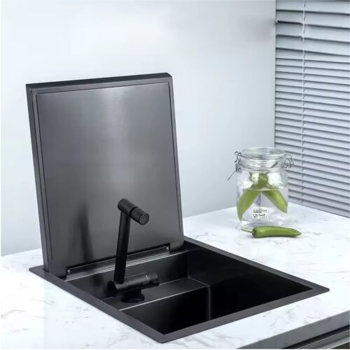 Matte Black Bar Hidden Sink