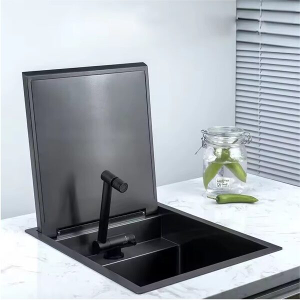Matte Black Bar Hidden Sink