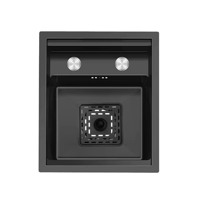 Home 40 Matte Black Bar Hidden Sink