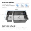 Undermount double-plate kitchen sink