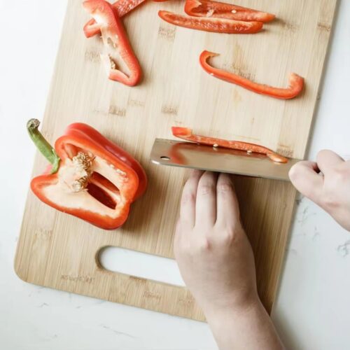 bamboo cutting board for sink
