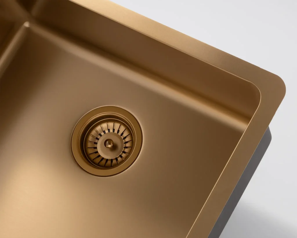 brass sink