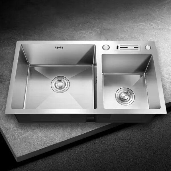 double bowl ss sink