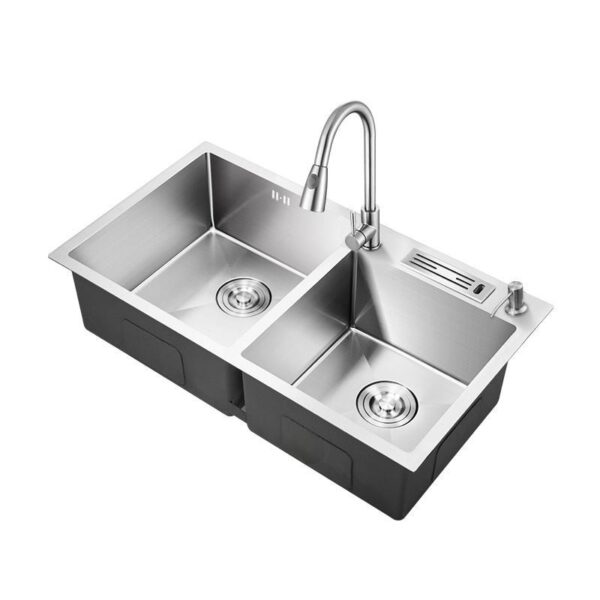 double bowl ss sink