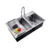 double bowl stainless sink