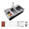 double bowl stainless sink
