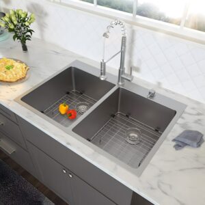 double drop in kitchen sink