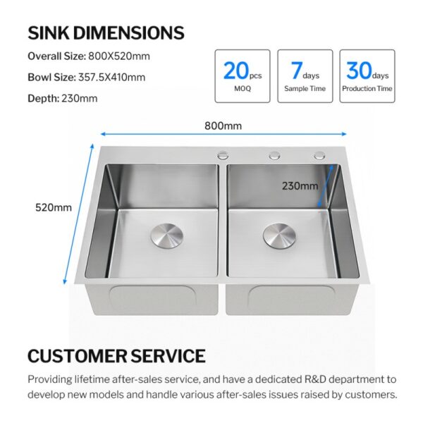 double drop in kitchen sink