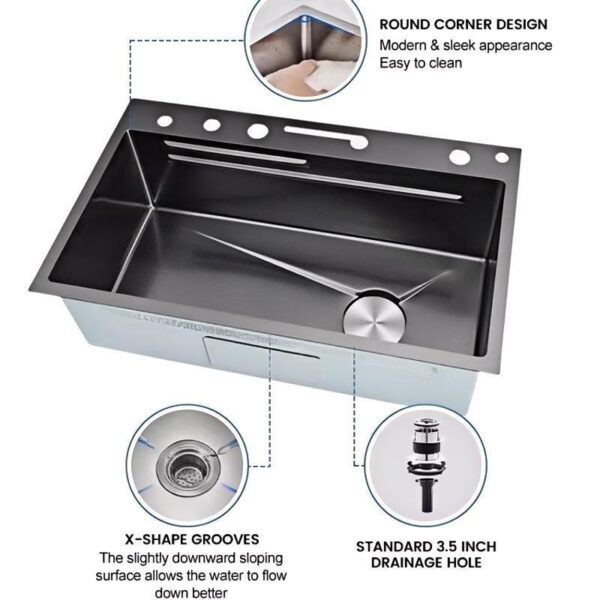 flush mount kitchen sink