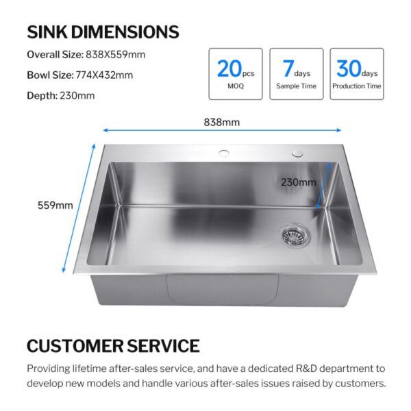 large single kitchen sink​