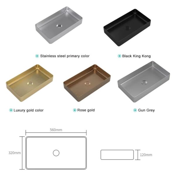 rectangular bathroom sinks