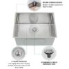 single bowl undermount stainless steel sink
