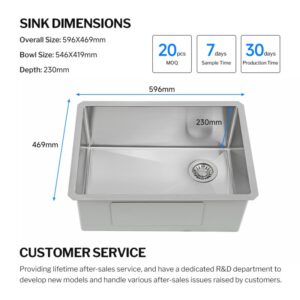 Stainless Steel Undermount Kitchen Sink
