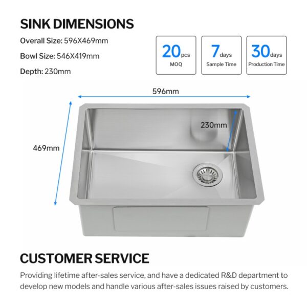 stainless steel undermount kitchen sink