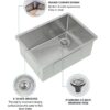 stainless steel undermount kitchen sink