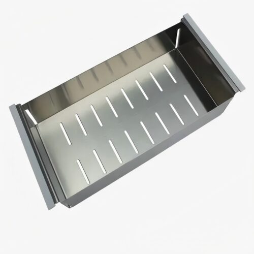 Stainless Steel Colander with Square Drain Holes