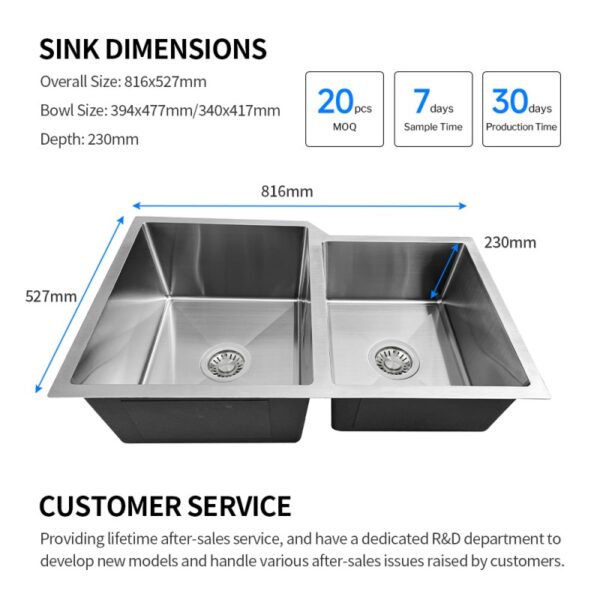 undermount double sink stainless steel