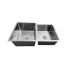 undermount double sink stainless steel