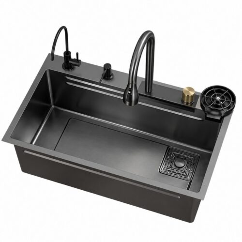 Black Nano Stainless Steel Kitchen Sink Black Nano Stainless Steel Kitchen Sink
