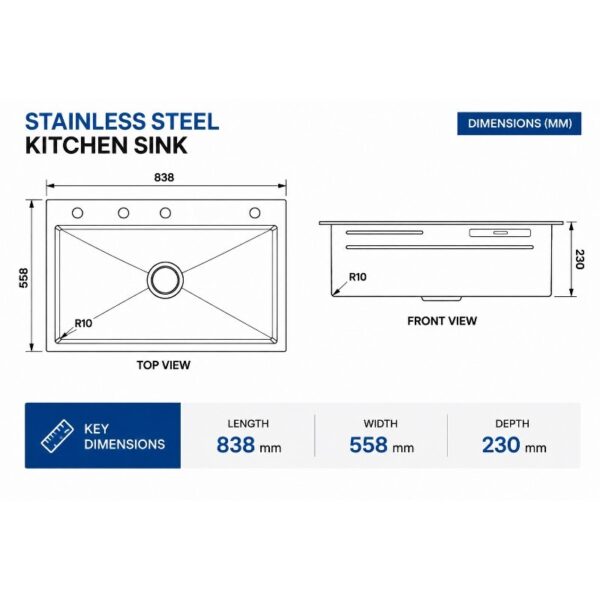 304 Stainless Steel Workstation Sink